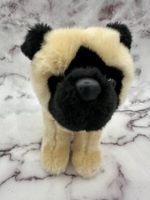 Douglas Cuddle Toys Stuffed Plush Pug Dog 8" VGC - Super Soft