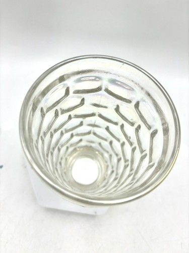 Vintage Federal Tumbler Glass Thumbprint Yorktown Iridescent Carnival 5.5” - Picture 4 of 5