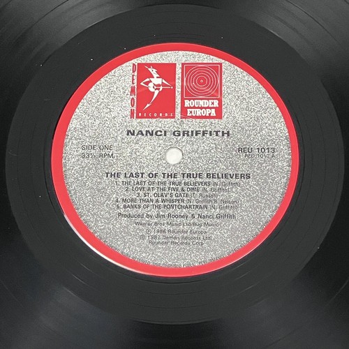 Nanci Griffith - The Last Of The True Believers - LP Vinyl Record Album 1986 - Picture 8 of 12