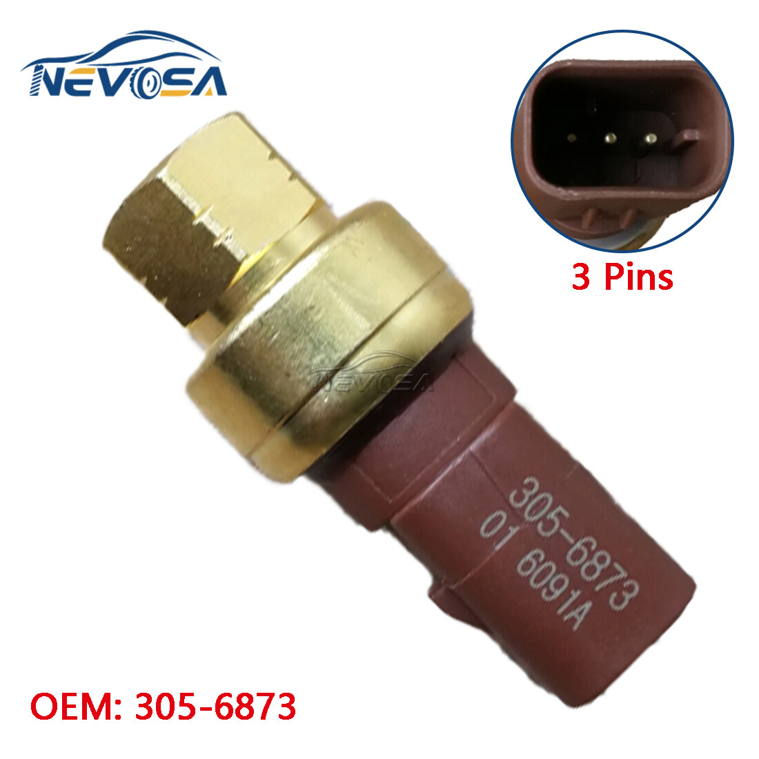 7*0様 APT-028 Fuel Pressure Sensor For Caterpillar CAT C7.1 E320D2 323D2 3056873