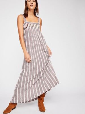 New Free People Rain Shadow Knit Maxi Dress Size Small MSRP: $228 | eBay