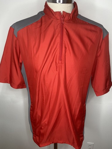Adidas Mens Golf Rain Jacket Red Sz M 