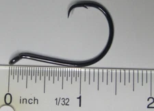 50 Gamakatsu Offset Point Circle Hooks 5/0 208415 NSB Black Nickel Finish