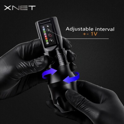 XNET EXO Wireless Tattoo Machine Kit with 10 Tattoo Ink 2400mAh