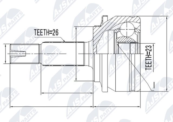 NPZ-TY-061 NTY Gelenksatz, Antriebswelle FüR Toyota,Toyota (Faw)-image