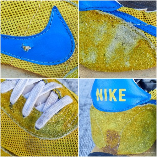 Vintage 1970s Nike LDV Sz 7 - running shoes 70s 1978 1979 ld-v gold blue waffle - Picture 17 of 24