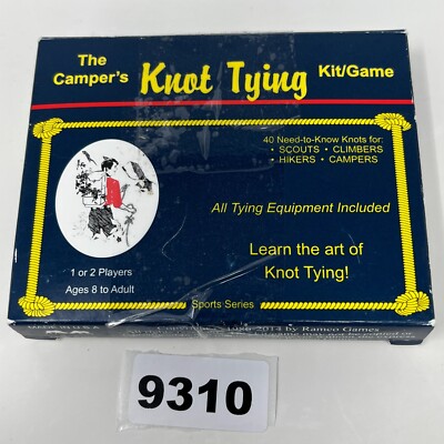 Knot Tying Kit Game - Camper's - 40 knots - Ramco Games boating boy scouts
