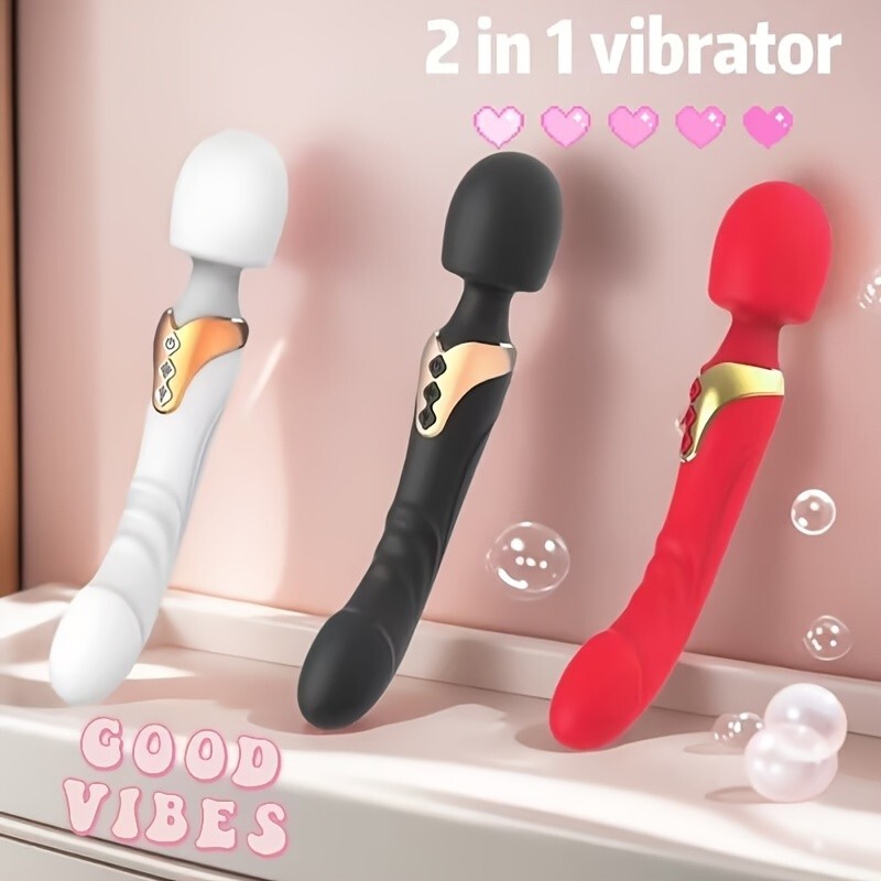 Double Delight Wand Vibrators Sex Toys For Women Powerfull Personal  Massager | eBay