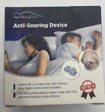 SnoreCare Anti Snoring Device Nose Vents 2 Large Sets 2 Small Sets