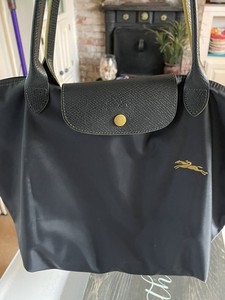 longchamp le pliage medium grey