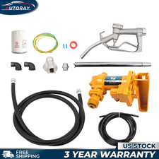 Fuel Transfer Pump for Gas Diesel Kerosene w/ Particulate Filter 12V 20GPM