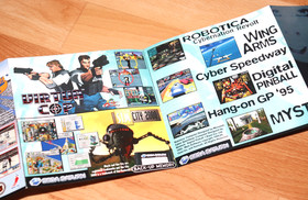Sega Saturn Vintage German Promo Ad / Flyer Shinobi Legions Virtua Fighter Cop