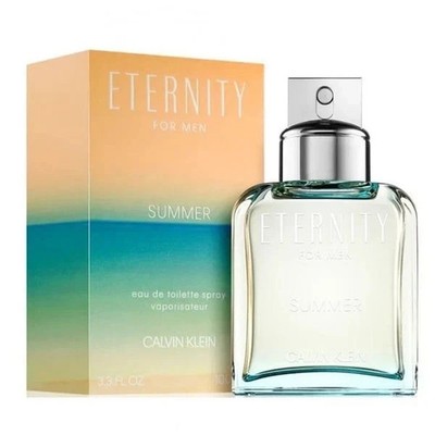 Eternity Summer 2019 Edition Calvin Klein 3.4 oz / 100 ml EDT for Men Spray