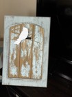Soft Spoken Rustic Distressed Wood Bird Wall Plaque Rectangle 11.81 x 9.31" — photo 3