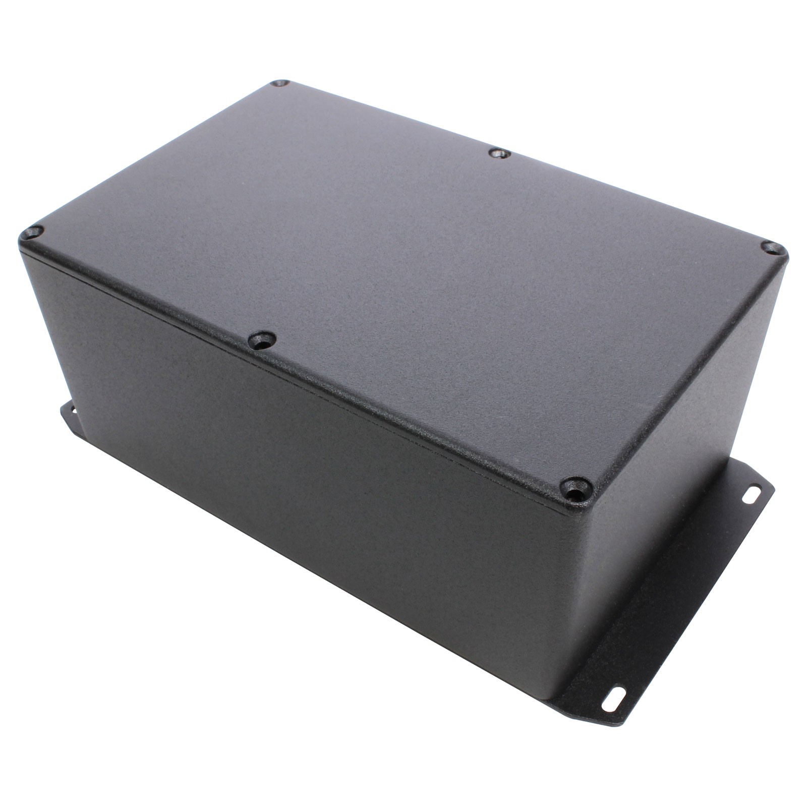 Hammond Diecast Enclosure Flanged Base Black (187.5 x 119.5 x 82mm)