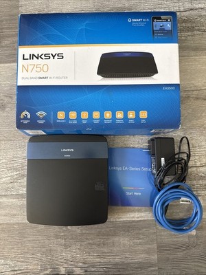 Linksys N750 Dual Band Smart Wi-Fi Wireless Router EA3500-NP