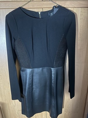 4G Gizia Black Long Sleeve Mini Dress New With Tags
