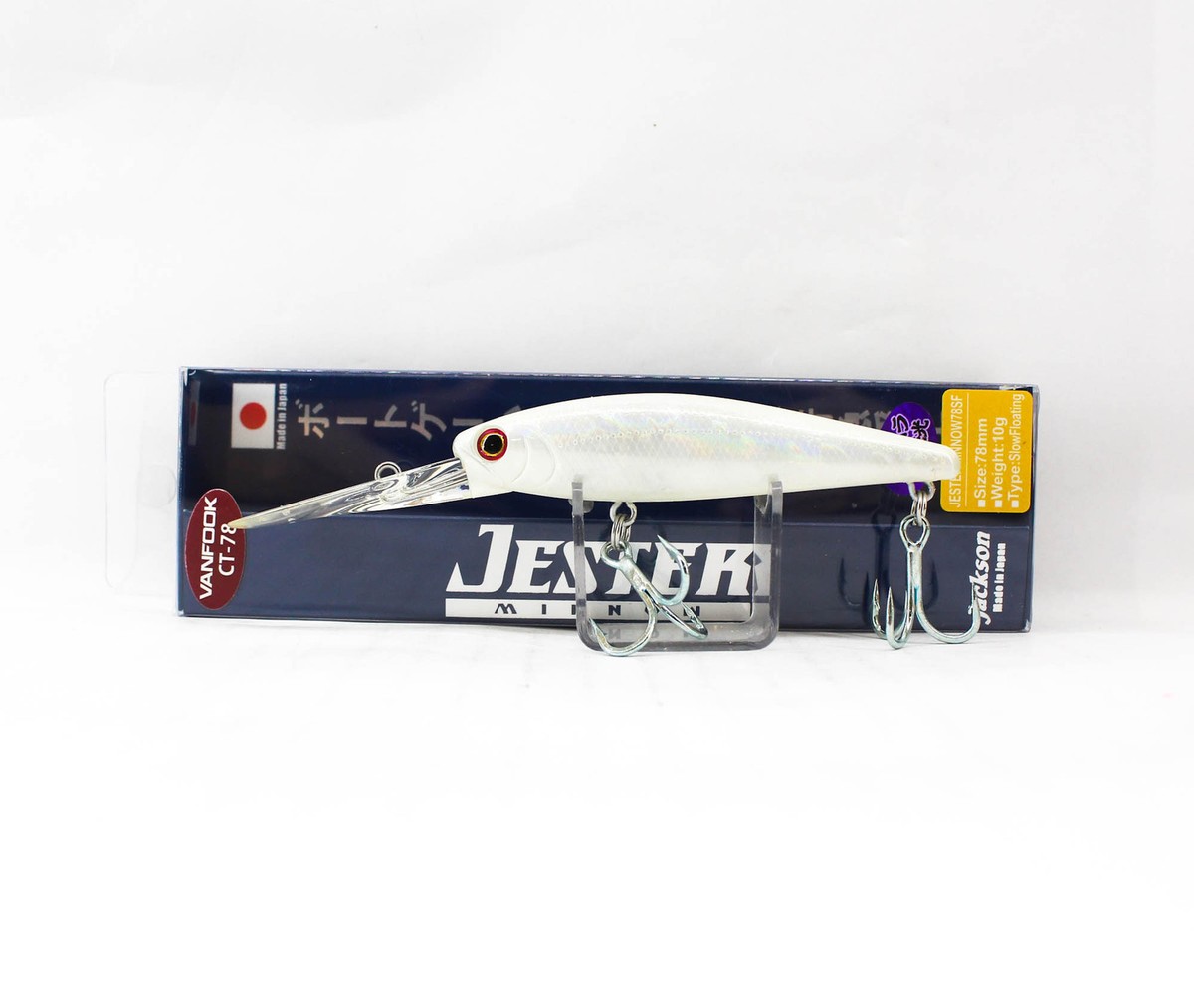 Leurre Flottant Jackson Jester Minnow 78SF, 78 Mm, 10g, Avec Grelot, Pour Truite