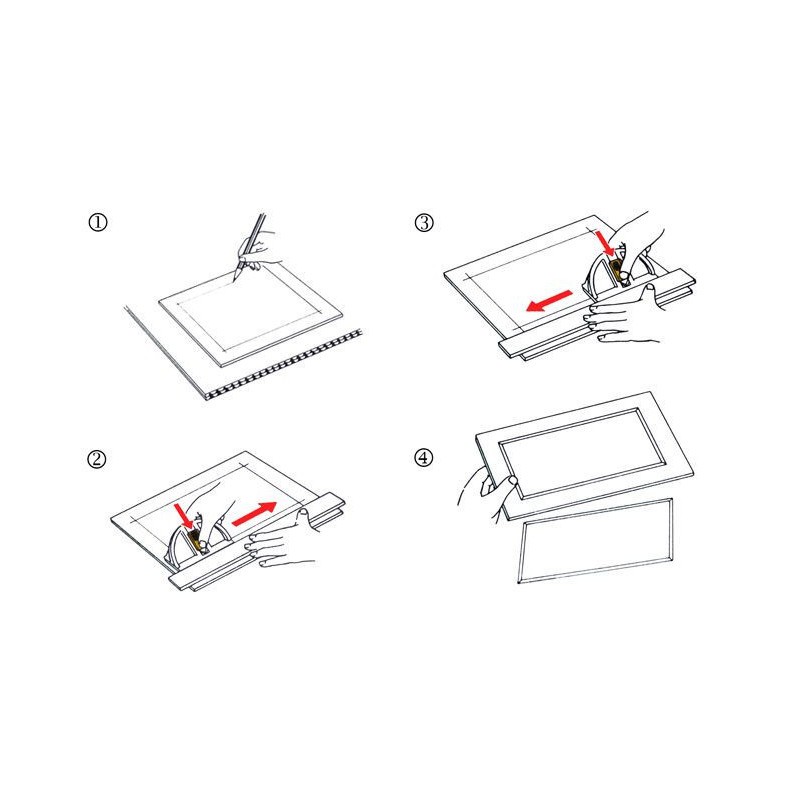 Cutter OLFA MC-45 découpe biseau nette sans ratage pour passe-partout