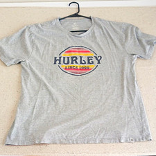Hurley Mens Gray Graphic Logo Since 1999 Shor...