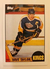 1987 88 Topps Hockey Card 118 Dave Taylor Los Angeles Kings 