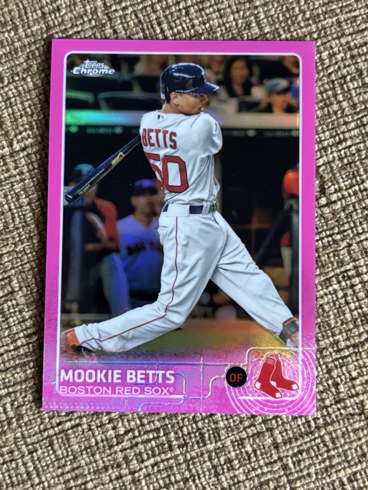 2015 Topps Chrome Pink Refractor Mookie Betts #67