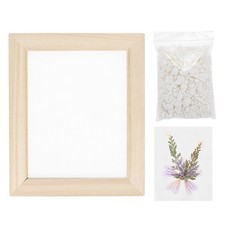Papiersch&ouml;pfrahmen Mit Dekorativen Bl&auml;ttern Und Bl&uuml;ten Holz 18 cm x 38 cm