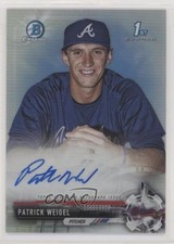 2017 Bowman Chrome Prospect Refractor 3/499 Patrick Weigel #CPA-PW Auto uy5
