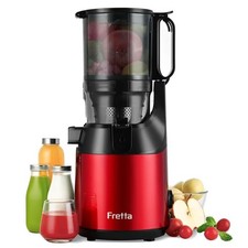 Fretta Cold Press Juicer, Slow Masticating Machines with 135mm&1.8L Chute