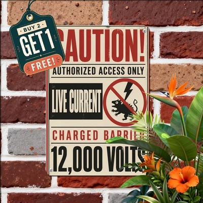 Danger High Voltage Electric Shock Hazard Safety Aluminum Warning Sign