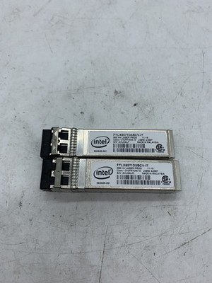 LOT OF 2 Intel FTLX8571D3BCV-IT 850NM 10GBase Transceiver ~ FREE S/H