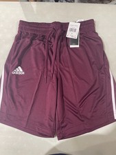 Adidas men's 3 stripe short maroon GM2491/310