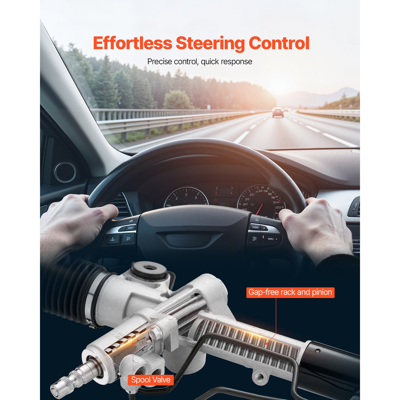 Power Steering Rack and Pinion Assembly for Lexus ES350 07-12 Toyota Camry 07-11