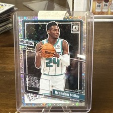 2023 Optic Fast Break BRANDON MILLER “The Rookies” Disco Insert RC #1 *Hornets