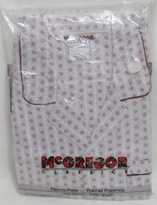 Vintage McGregor Classics Pajama Set Medium Flannel Perma-Press Shirt Pants