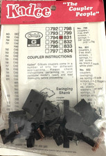 Kadee G-Scale 831 Couplers w/Truck Mount Gear...