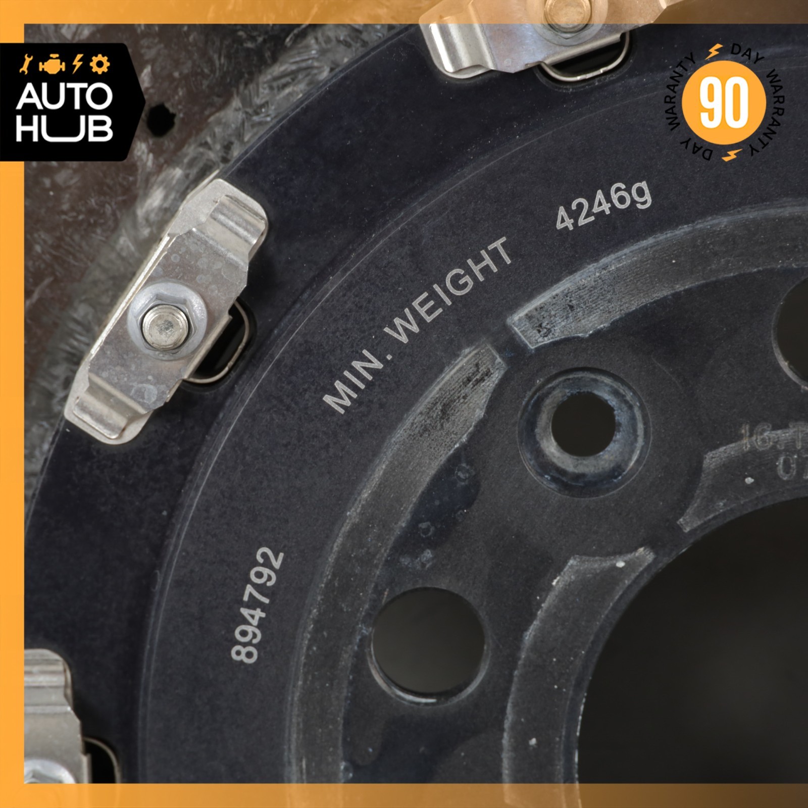 08-16 Aston Martin DB9 DBS Rear Carbon Ceramic Brake Rotor ED232C026CA OEM 22k