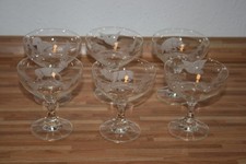 6 Sektschale Champagnerschale Jagd- Tiermotive [6]