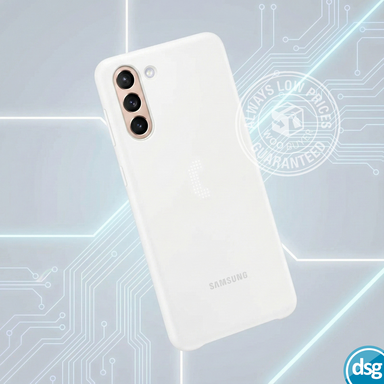 Official Genuine Samsung Galaxy S21+ 5G Smart LED Cover Case - White