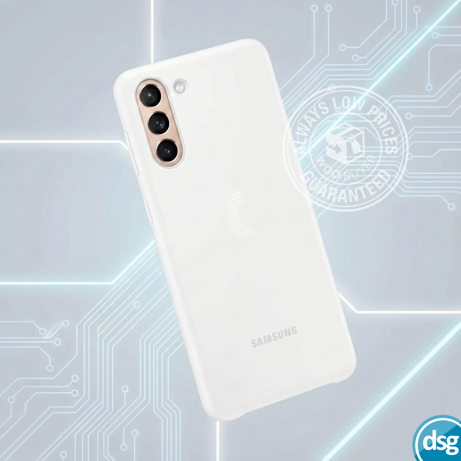 Official Genuine Samsung Galaxy S21+ 5G Smart LED Cover Case - White