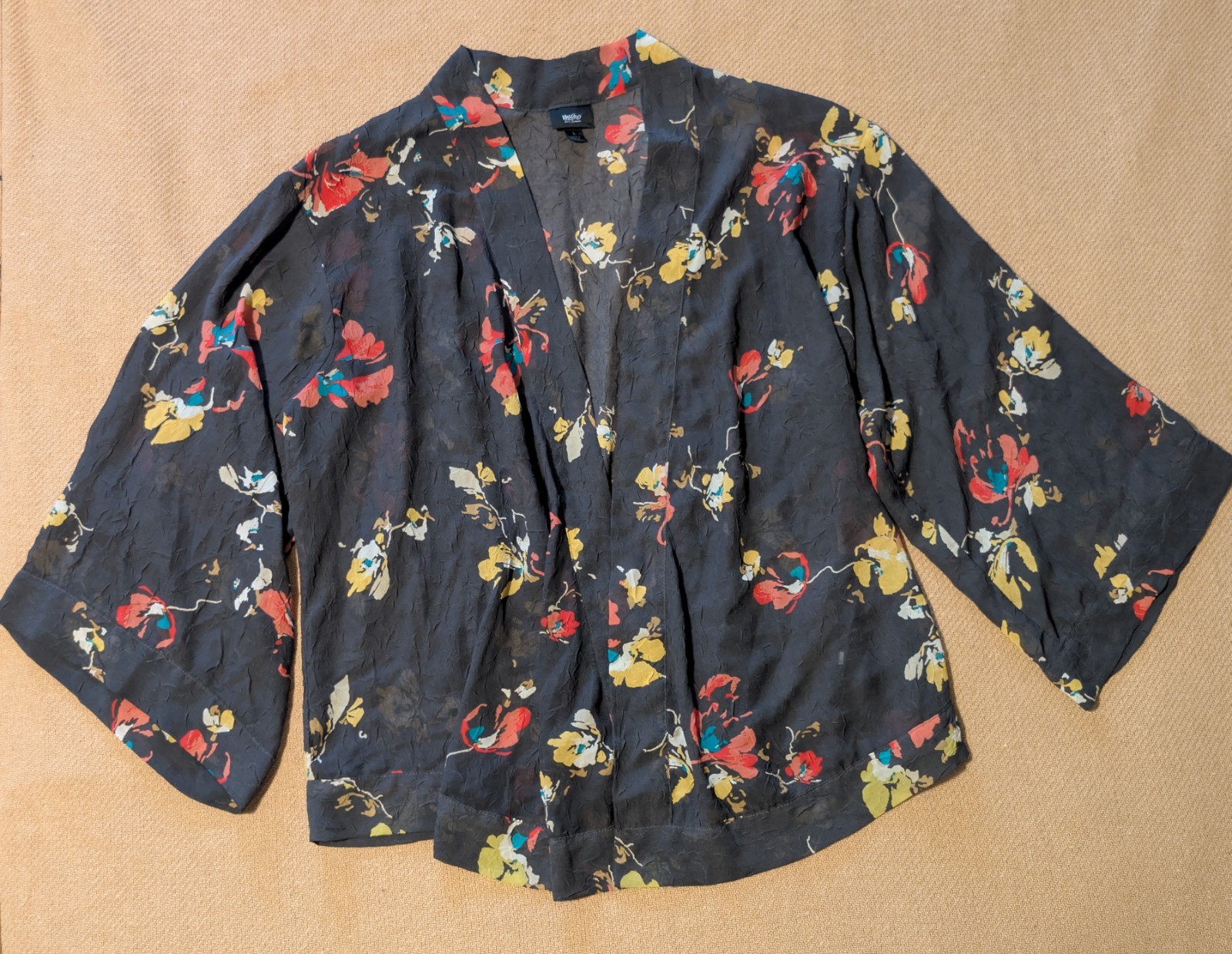 Mossimo Dark Grey Floral Patterned Lightweight Ki… - image 9