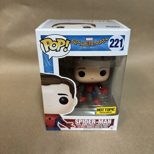 Funko Pop! Marvel Homecoming 221 Spider-Man Hot Topic Exclusive Vinyl Figure