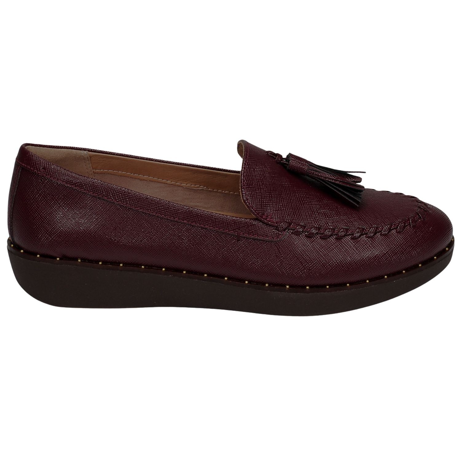 Damen Flip Flop Petrina Patent Loafers Mokassins burgundy 38 12890₽