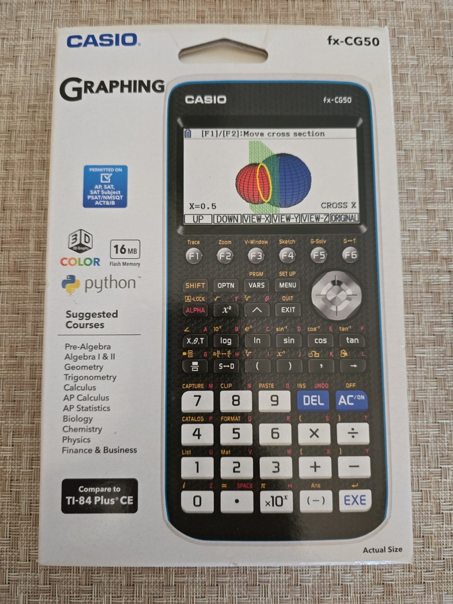 Casio FX-CG50 Graphing Calculator - Black for sale online | eBay