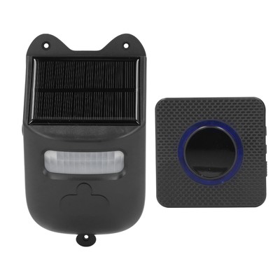 Solar Driveway Alarm Long Range Digital Display Remote Monitoring Wireless Mo CB