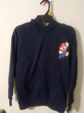 Nintendo:Super Mario Dark Blue Pullover Hoodie, Child Size 10/12