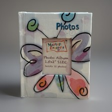 VINTAGE BUTTERFLY MARTIN DESIGNS MINI PHOTO ALBUM 2000 HOLDS 12 PICTURES 1.5x2  