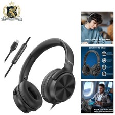 Lightweight USB C Headphones - HiFi Sound & Comfortable Fit for Teens & Adults