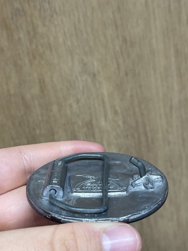 Vintage Ford Mustang Pewter Belt Buckle 2 1/2" USA Finest Antique Finish Bikers - Picture 7 of 16