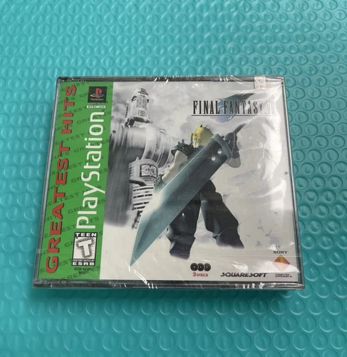 Final Fantasy VII 7 Playstation 1 PS1 Brand NEW Factory Sealed Complete Greatest